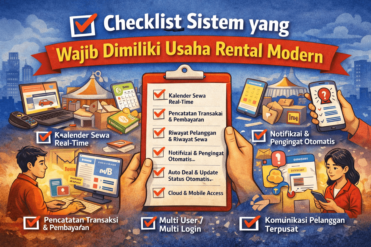 Checklist Sistem yang Wajib Dimiliki Usaha Rental Modern