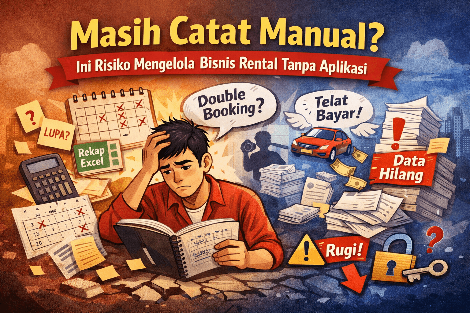 Masih Catat Manual? Ini Risiko Mengelola Bisnis Rental Tanpa Aplikasi